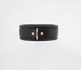Love In Leather Fetish Collar with Coloured Hardware Collars and Leads